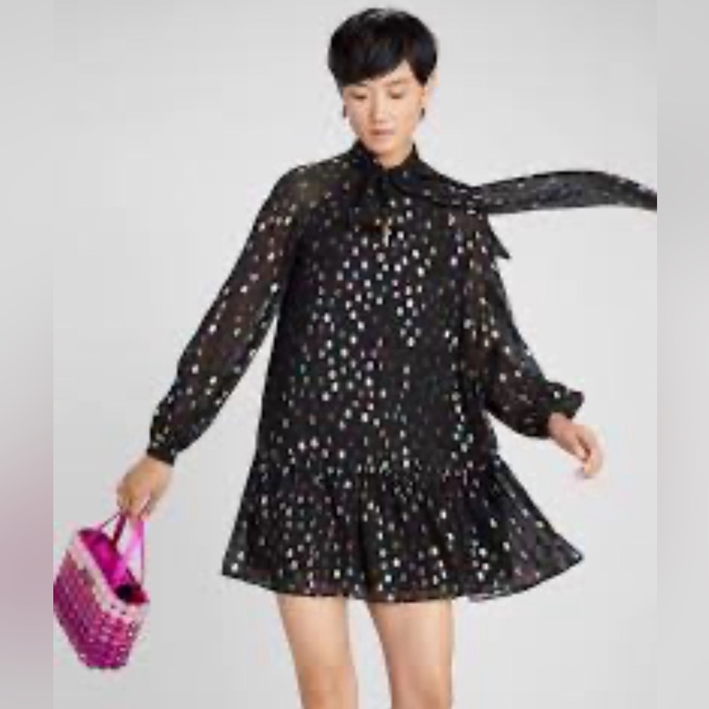 Kate Spade Black Dress with Multicolor Accents